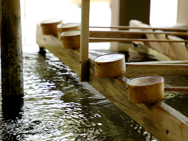 Purification Font:before entering the sacred area near the main sanctuary