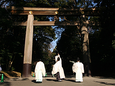 創建時の旧南参道鳥居